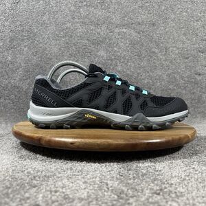 Merrell Siren 3 Aerosport Women's Sz 10 Black Turquoise Trail Running Shoes Used